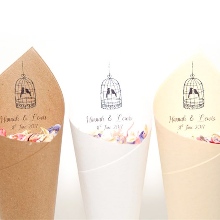 Tweetheart Confetti Cones